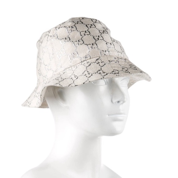 Gucci Bucket Hat White Silver - Picture 2 of 2